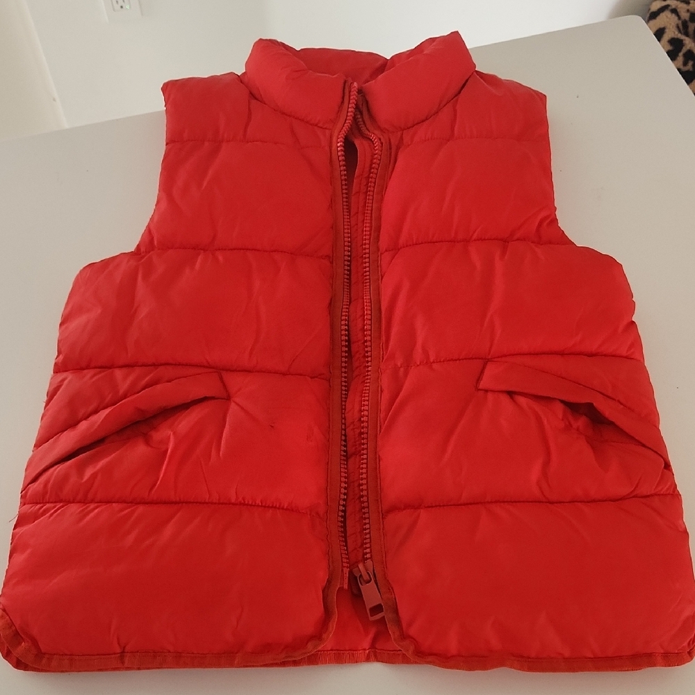 H&M Bright Red Kids Puffer Vest
